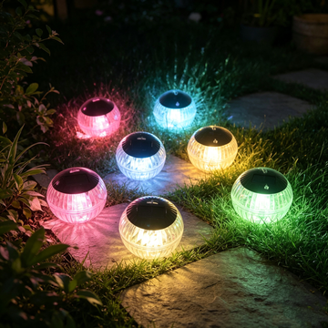 Round Solar Garden Light
