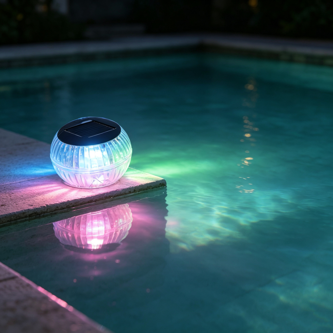 Round Solar Garden Light